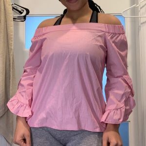 Off the shoulder dress up shirt